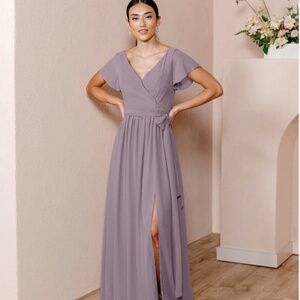 Revelry Wisteria Harper Chiffon Bridesmaid Dress
